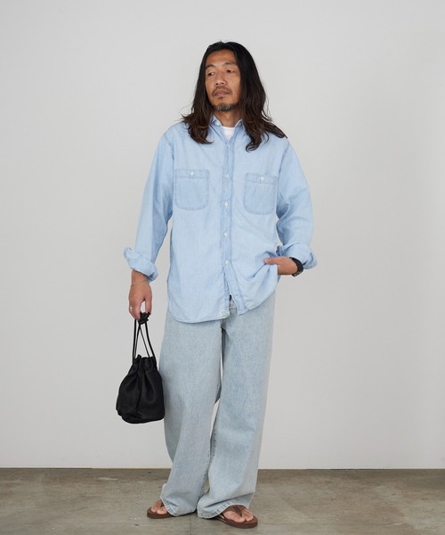 orSlow（オアスロウ） シャツ レギュラーカラー ラウンドヘム