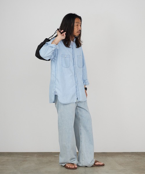 orSlow（オアスロウ） シャツ レギュラーカラー ラウンドヘム