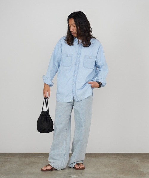 orSlow（オアスロウ） シャツ レギュラーカラー ラウンドヘム