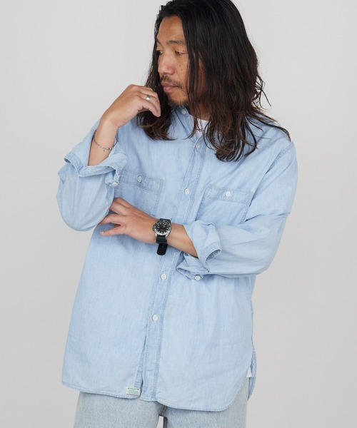 orSlow（オアスロウ） シャツ レギュラーカラー ラウンドヘム