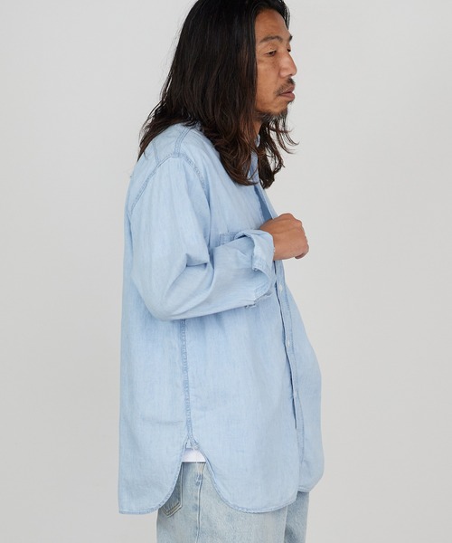 orSlow（オアスロウ） シャツ レギュラーカラー ラウンドヘム
