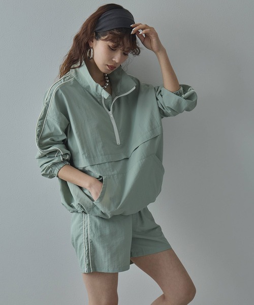 ラッシュガード 「セット商品」「撥水加工」「UVカット」「接触冷感」ラッシュガードアノラックセット レディースの画像