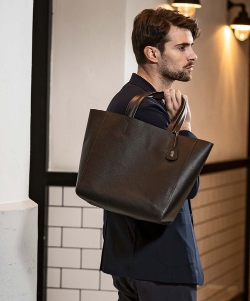「AKM Contemporary」 トートバッグ ONE SIZE ブラウン メンズ_画像4
