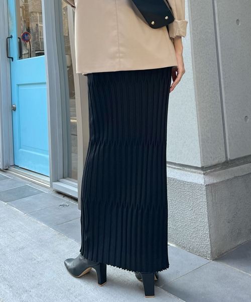 「Futier land」 ニットスカート FREE ブラック レディース_画像3