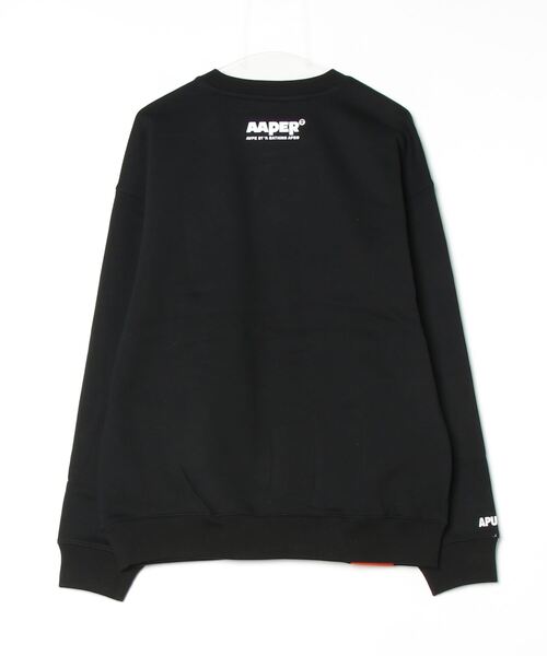 「AAPE BY A BATHING APE」 スウェットカットソー X-LARGE ダークグリーン メンズ_画像3