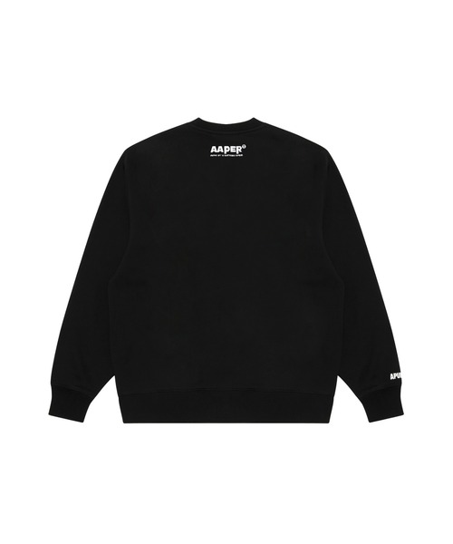 「AAPE BY A BATHING APE」 スウェットカットソー X-LARGE ダークグリーン メンズ_画像4