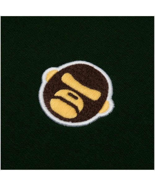 「AAPE BY A BATHING APE」 スウェットカットソー X-LARGE ダークグリーン メンズ_画像9