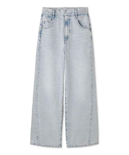 【新品タグ付きFRAY I.D】デニムパンツ FRAY I.D（フレイ・アイディー） デニムパンツ 1 ブラック レディース