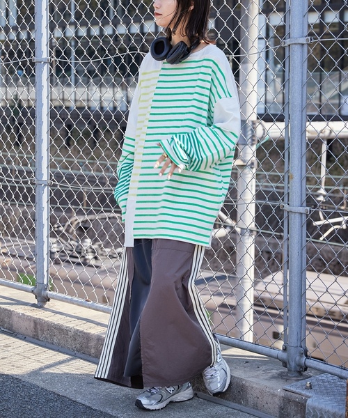 「etsinta」 長袖カットソー ONE SIZE オレンジ レディース_画像8