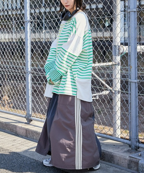 「etsinta」 長袖カットソー ONE SIZE オレンジ レディース_画像9