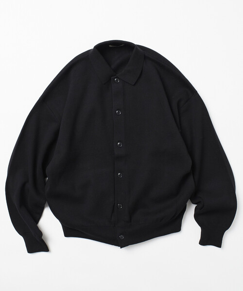 「FREAK'S STORE」 ニットカーディガン MEDIUM チャコールグレー メンズ_画像6