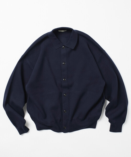 「FREAK'S STORE」 ニットカーディガン MEDIUM チャコールグレー メンズ_画像8