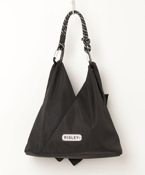 Risley フリルハンドバッグ「OUTDOOR PRODUCTSコラボ」 - ブラック 