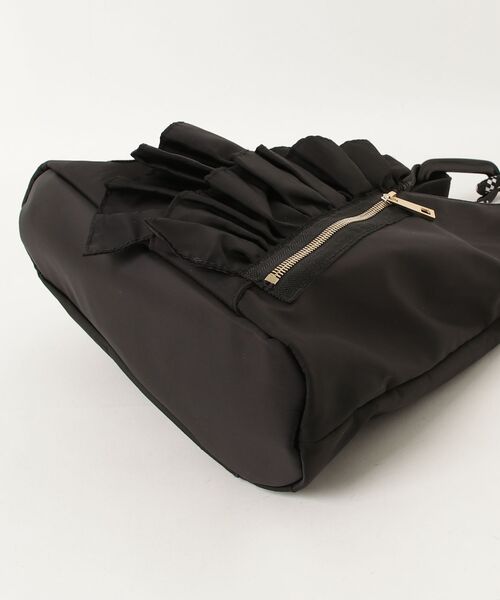 Risley フリルハンドバッグ「OUTDOOR PRODUCTSコラボ」 - ブラック 