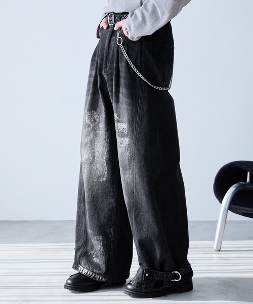 「Spielio」 デニムパンツ S ブラック メンズ_画像4