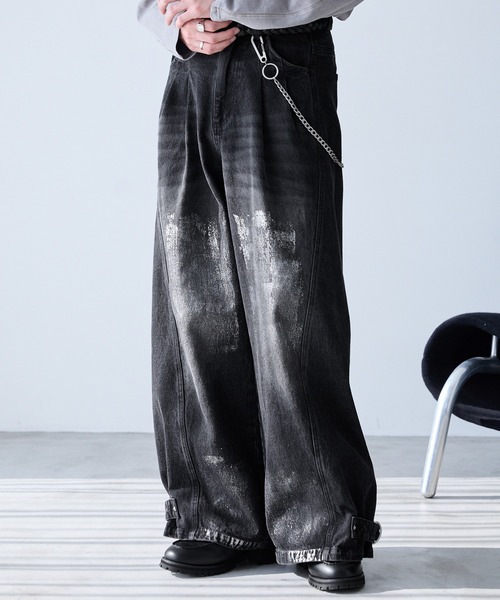 「Spielio」 デニムパンツ S ブラック メンズ_画像5