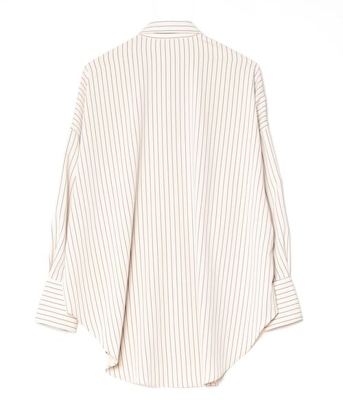 「louren」 ストライプ柄長袖シャツ FREE ベージュ レディース_画像2