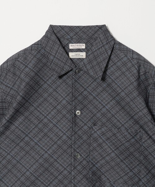BEAUTY＆YOUTH UNITED ARROWS シャツ 半袖 ロンシャン シアサッカー