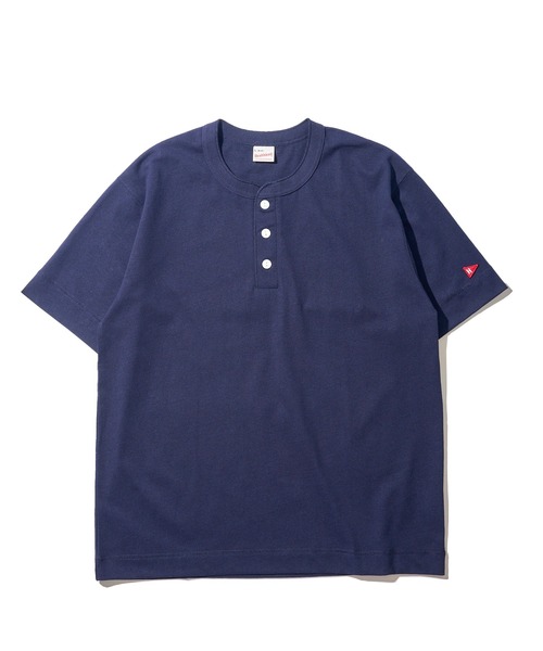 「Healthknit」 半袖Tシャツ X-LARGE ネイビー メンズ_画像8