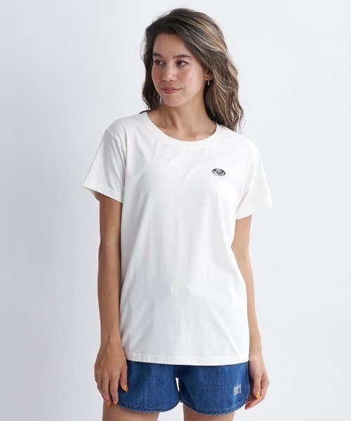 「ROXY」 半袖Tシャツ SMALL ホワイト レディース_画像2