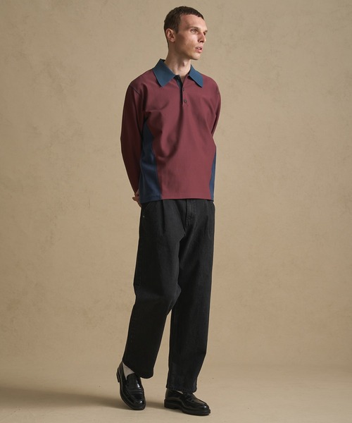 「PUBLIC TOKYO」 デニムパンツ 1 ダークインディゴブルー メンズ_画像4