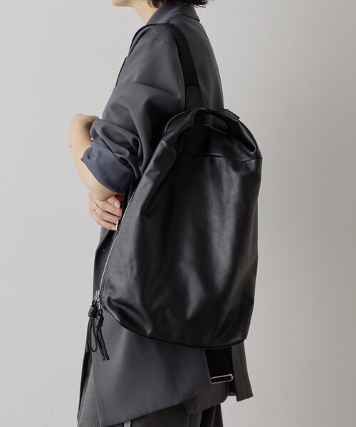 イア ear 本革コンビ/黒リュックバッグ ear PAPILLONNER（イア パピヨネ） デイバック リュック 「本革/A4対応