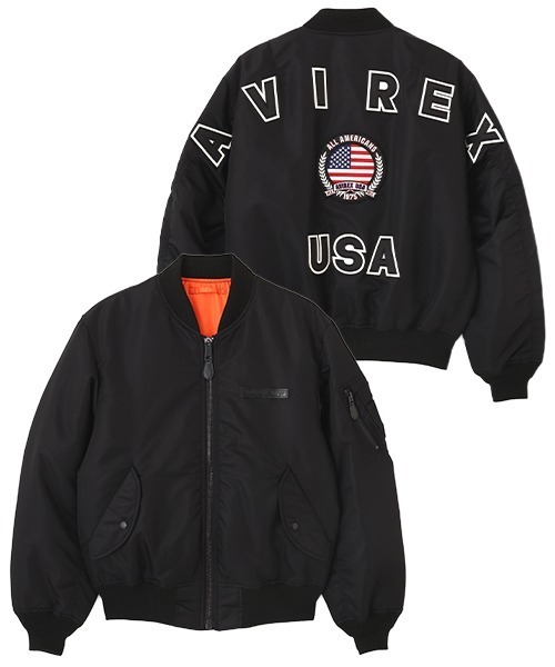 AVIREX（アヴィレックス） ma1 ma-1 MA-1 BIG LOGO ”FLAG” / エム