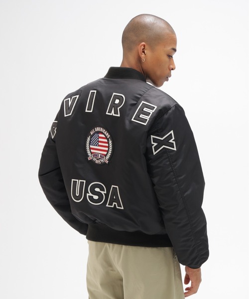 AVIREX（アヴィレックス） ma1 ma-1 MA-1 BIG LOGO ”FLAG” / エム