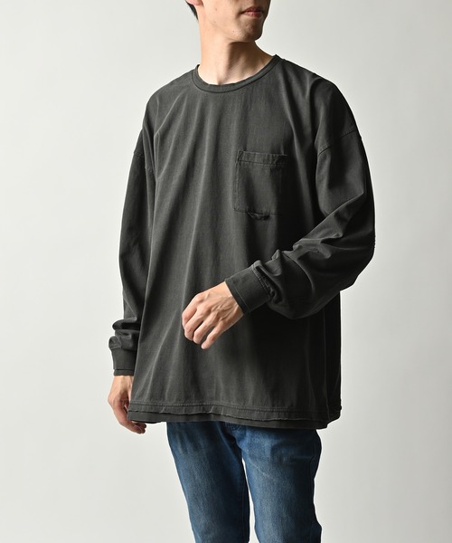 ATELANE（アテレーン） tシャツ ATELANE/ポケット付きカットオフ