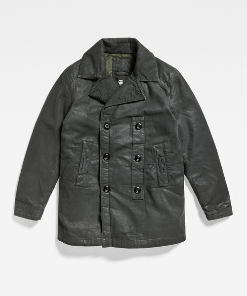 G-STAR RAW pコート ピーコート DENIM PEACOAT/レザーライク