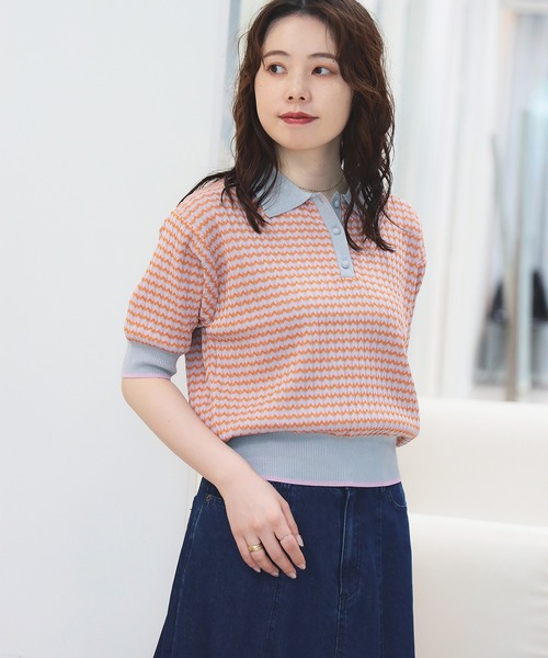 BEAMS HEART（ビームス ハート） ポロシャツ ポロ マルチジャカード