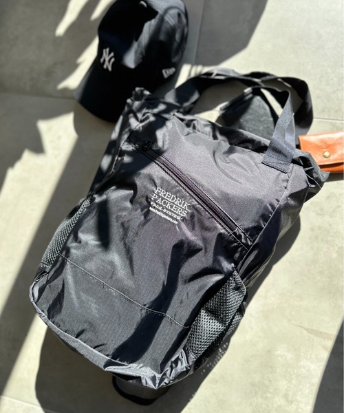 新品同様 FREDRIK PACKERS 70D 2WAYバックパック ブラック SETUP7｜FREDRIK PACKERS/70D 2WAY BACKPACK バックパック