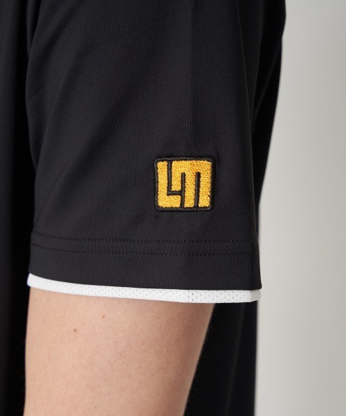 LOUDMOUTH ラウドマウス　モックネック　Ｔシャツ　ファスナー　黒　L tシャツ LOUDMOUTH/ラウドマウス ゴルフウェア ブランド ロゴ