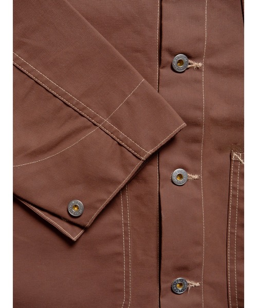 Nudie Jeans Howie Chore Jacket Waxed Brown | OREGON TRAIL 熊谷 