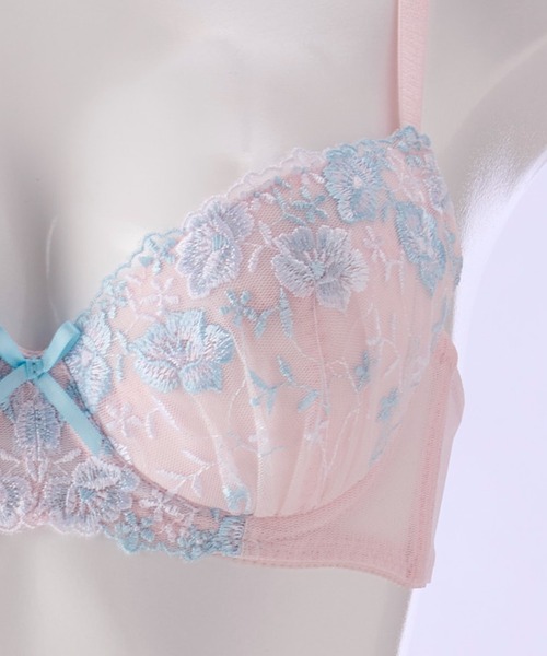 Dolce Fiora ブラジャー ショーツセット エンブロイダリー