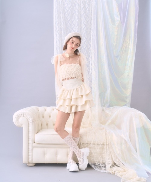 Lovilyn キャミソール リボンチュールビスチェ : ZOZOTOWN Yahoo!店