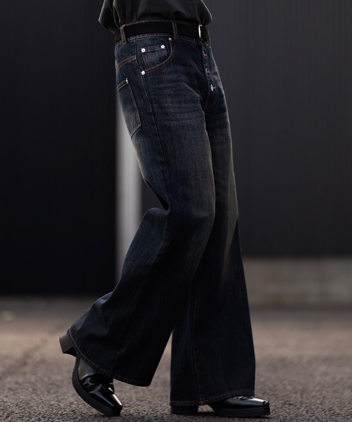 CLEL（クレイル） ワイドパンツ ジーンズ 「CLEL」Vintage Design 