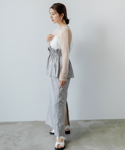 rectangle スカート マルチウェイパールタフタスカート