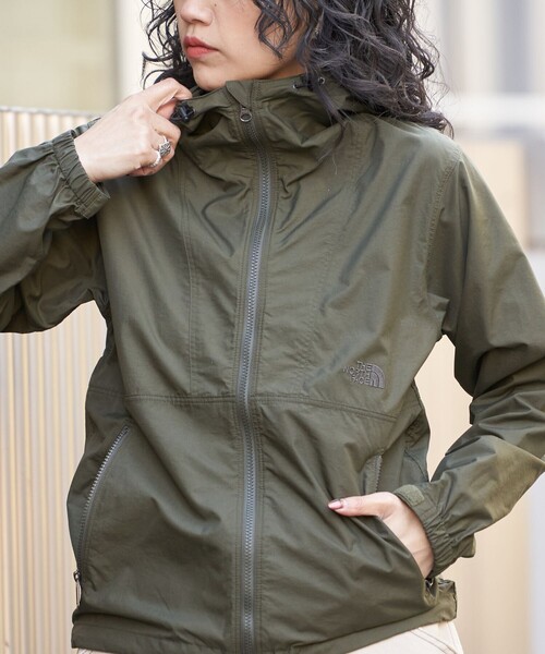 THE NORTH FACE」 マウンテンパーカー LARGE オリーブ レディース 