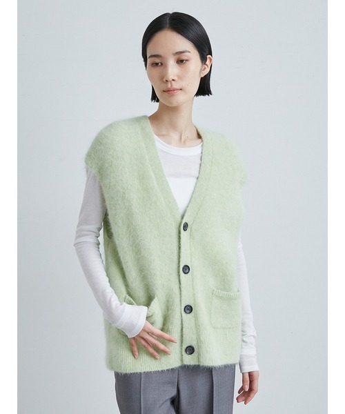 MIESROHE ニット シャギーニットベスト レディース : ZOZOTOWN Yahoo 
