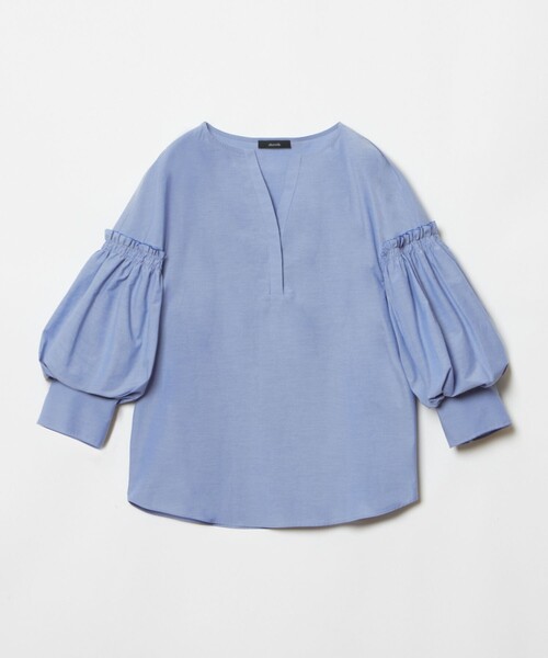 allureville ブラウス シャツ パフギャザースリーブブラウス
