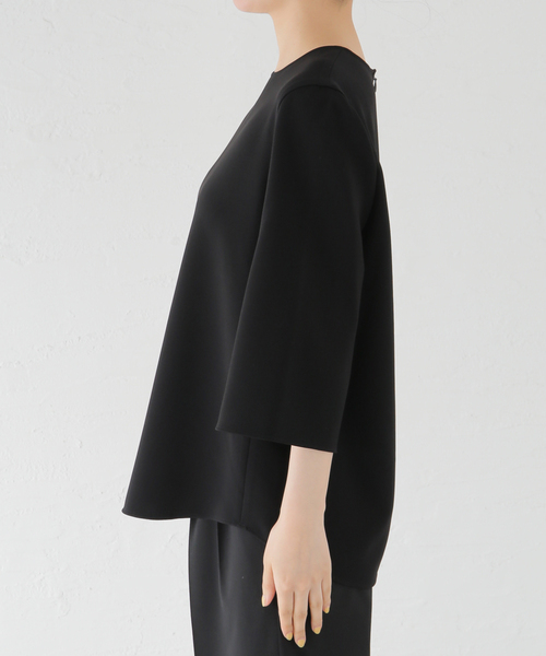 Deuxieme Classe * Etoile JQ プルオーバー　ブラック Deuxieme Classe ブラウス シャツ トリアセジョーゼット クルー