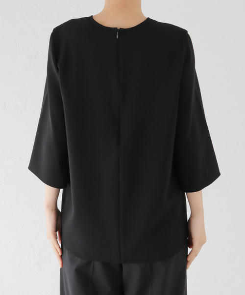 DEUXIEME CLASSE - 【美品】 Deuxieme Classe ★プルオ－バ－ ブラウス Deuxieme Classe ブラウス シャツ トリアセジョーゼット クルー
