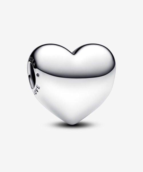 PANDORA ハートチャーム　シルバー925 PANDORA（パンドラ） チャーム Be Love エングレイバブル ラージ