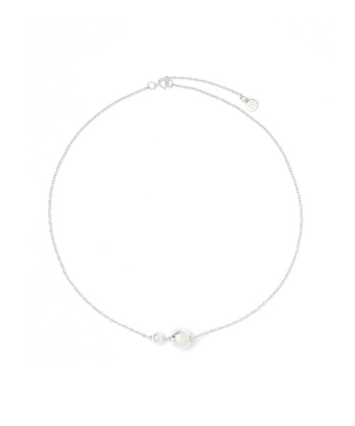 ネックレス BAPY LOGO PEARL NECKLACE レディース