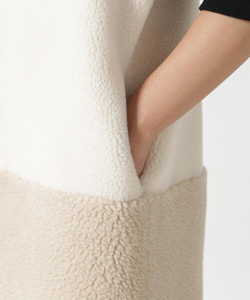 Risley（リズレー）の「Risley/リズレー/バイカラーボアベスト（ベスト