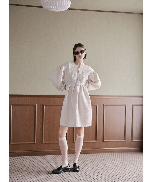 COEL（コエル） ワンピース ジャガードジップミニワンピース