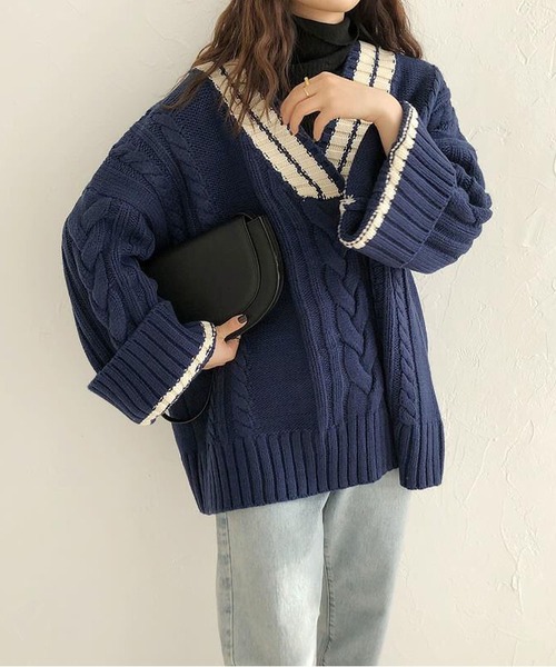 MAISON DE THERESE（メゾン ド テレーズ） ニット セーター Vネック