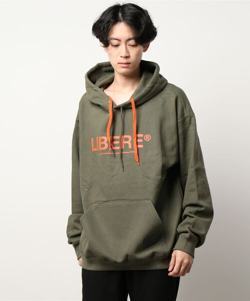 LIBERE 「LIBERE」 プルオーバーパーカー MEDIUM カーキ メンズ 