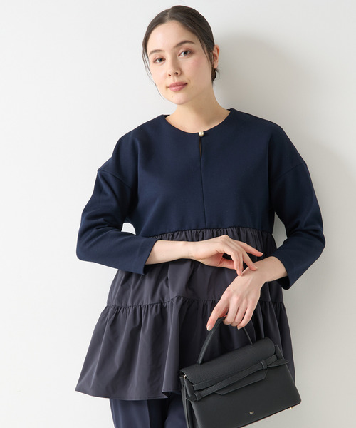 Tiara（ティアラ） tシャツ コンビティアードトップス レディース